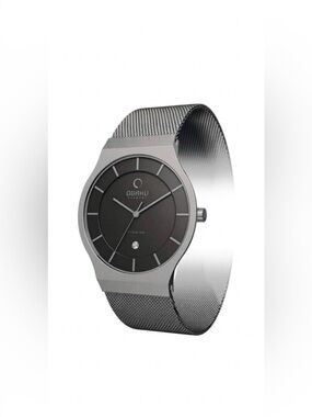 Saks Fifth Avenue Titanium Mesh Bracelet Watch - Gray